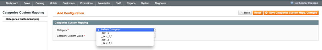 Magboxes Product Synchro Product Categories Mapping