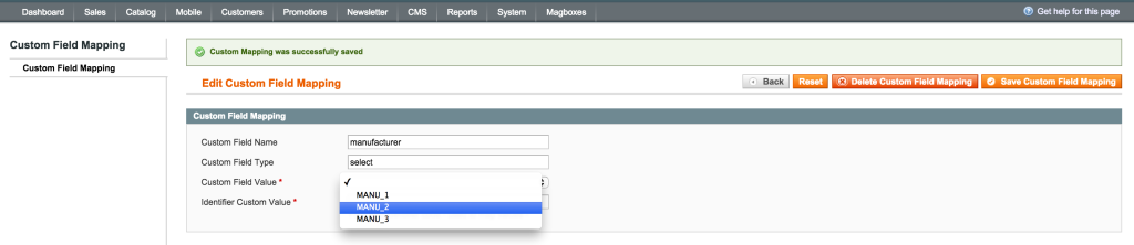 Magboxes Product Synchro Product Classification Mapping