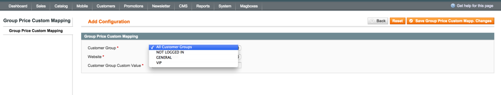 Magboxes Product Synchro Product Group Price Mapping