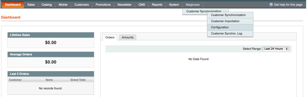 Magboxes Customer Synchronization - Configuration