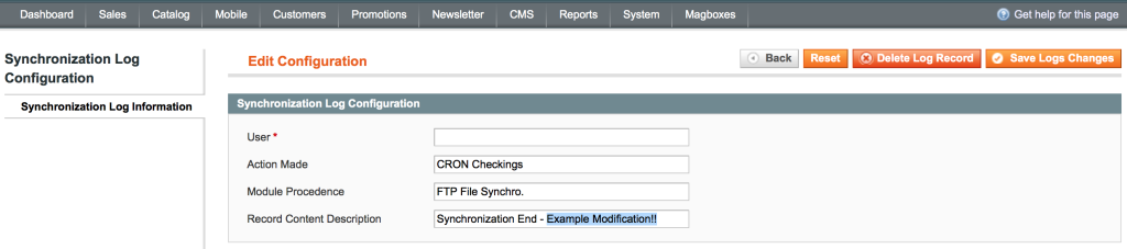 Magboxes Customer Synchronization - Log